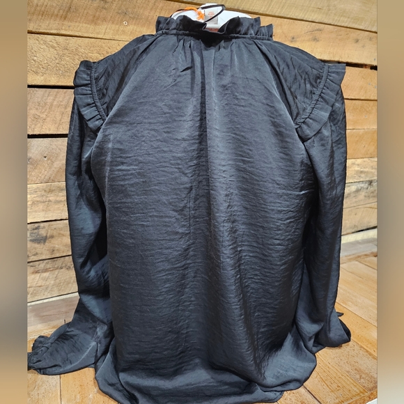 NWT Knox Rose Black Blouse‎ - Picture 6 of 9